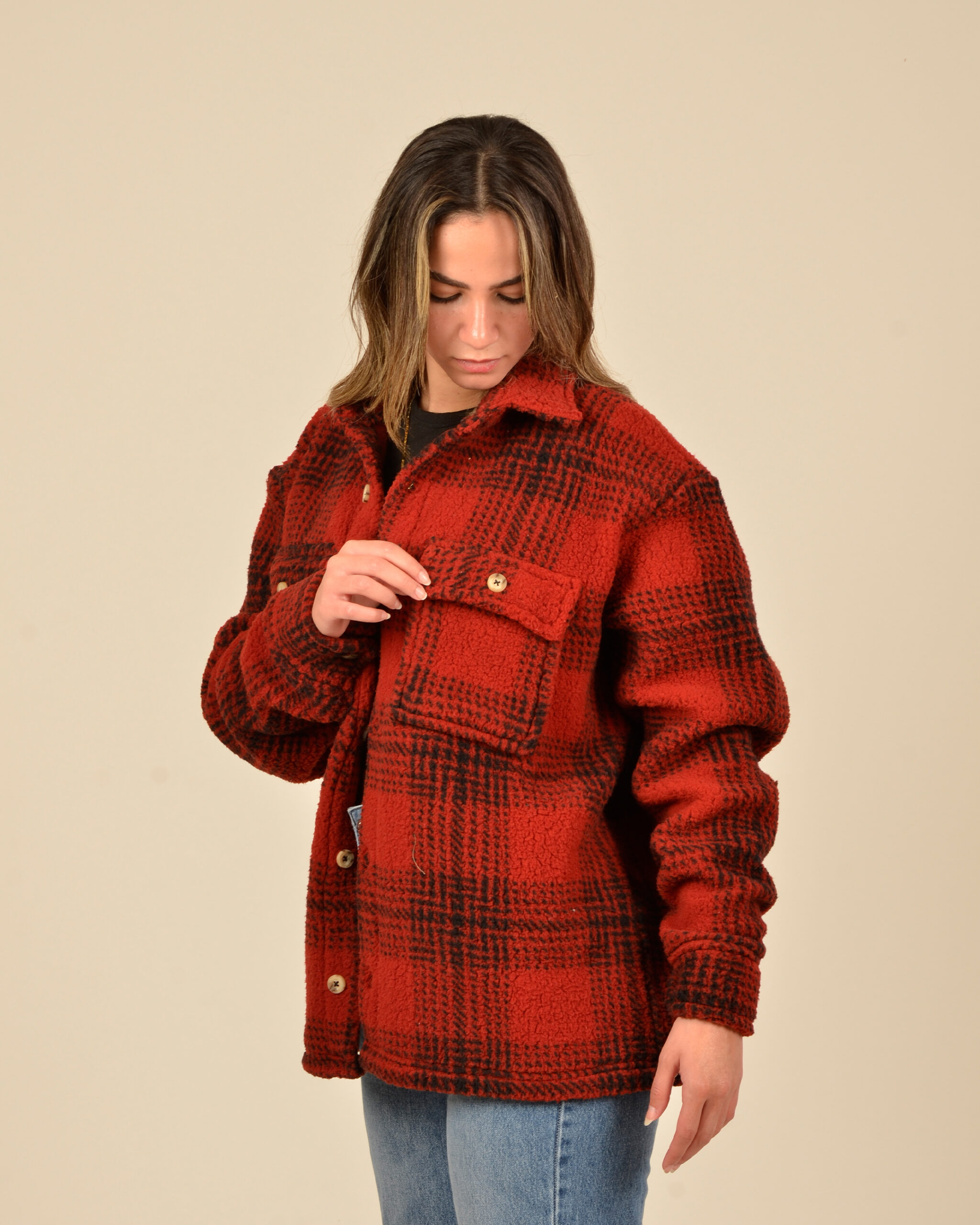Red Flannel Unisex Jacket The Lazy Fam