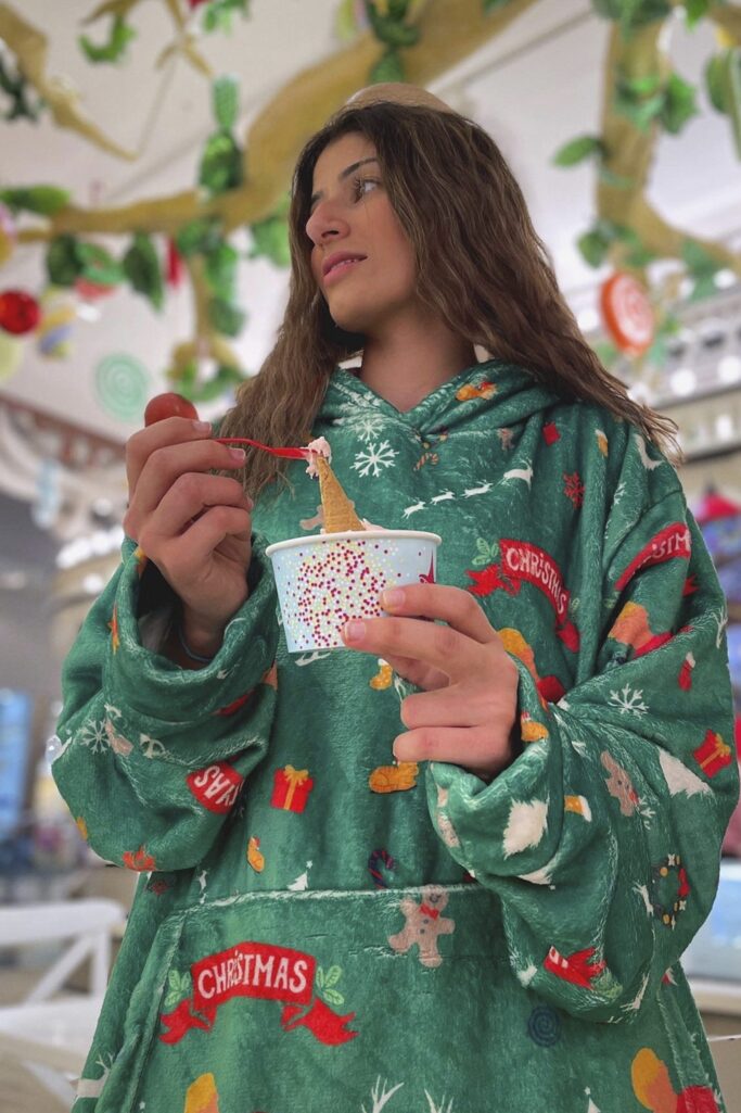 Christmas Hoodie Blanket
