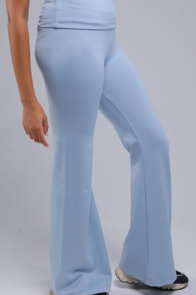 Blue Flared Pants