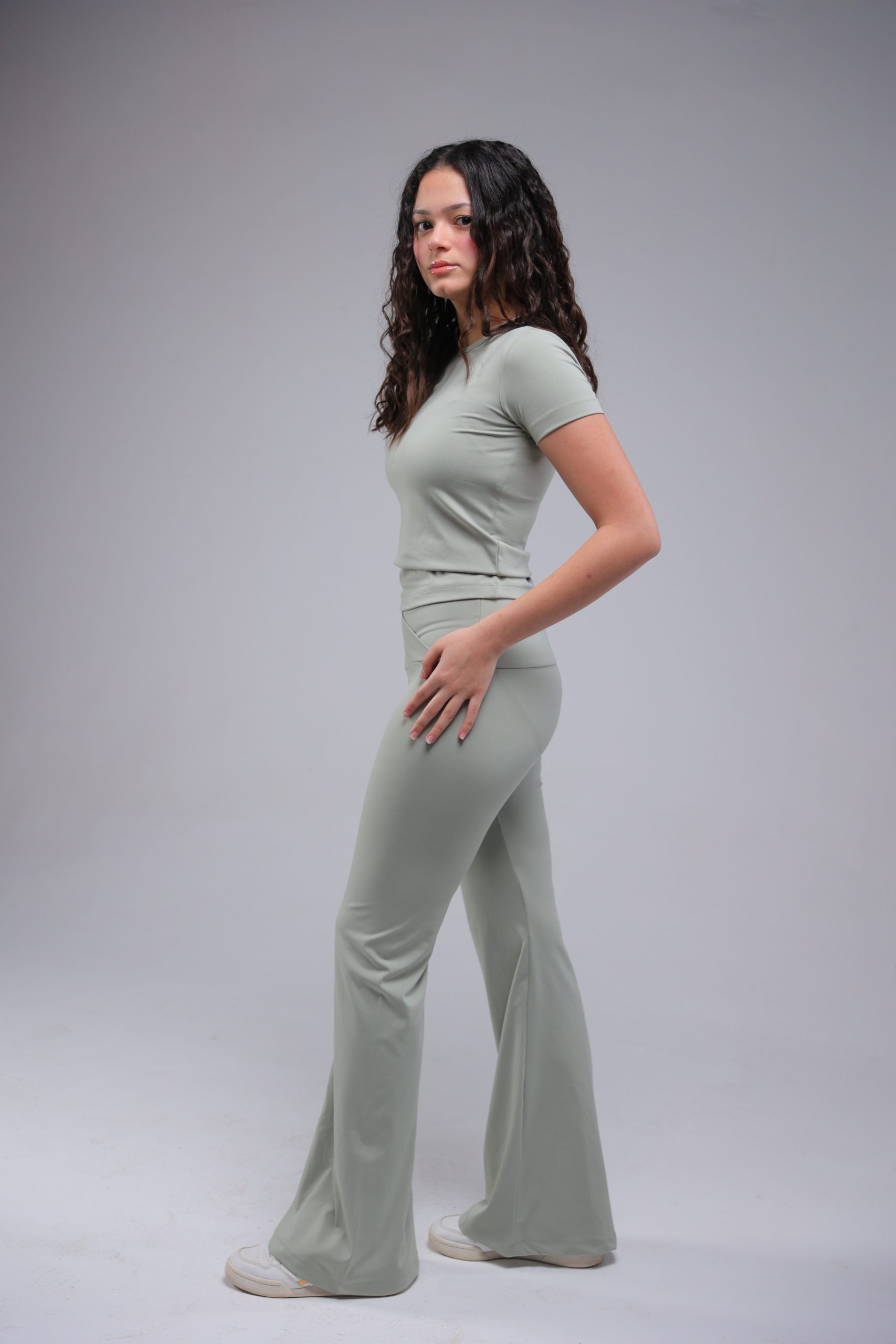 Green Flared Pants - Image 2