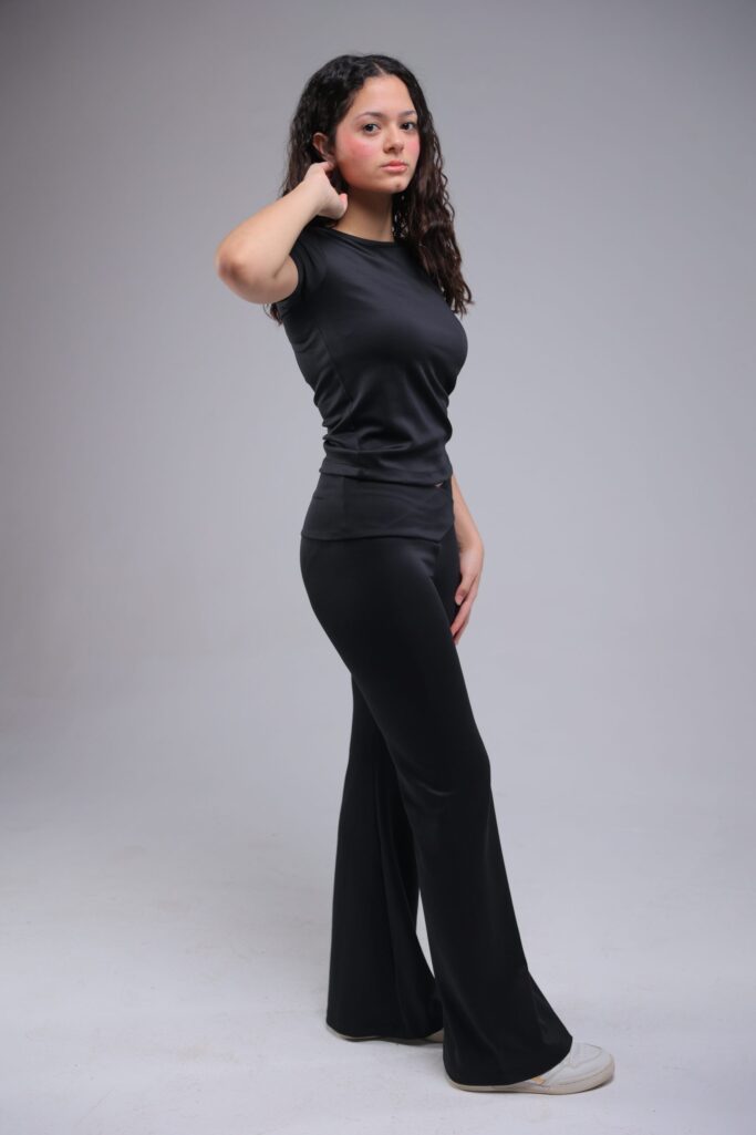 Black Flared Pants