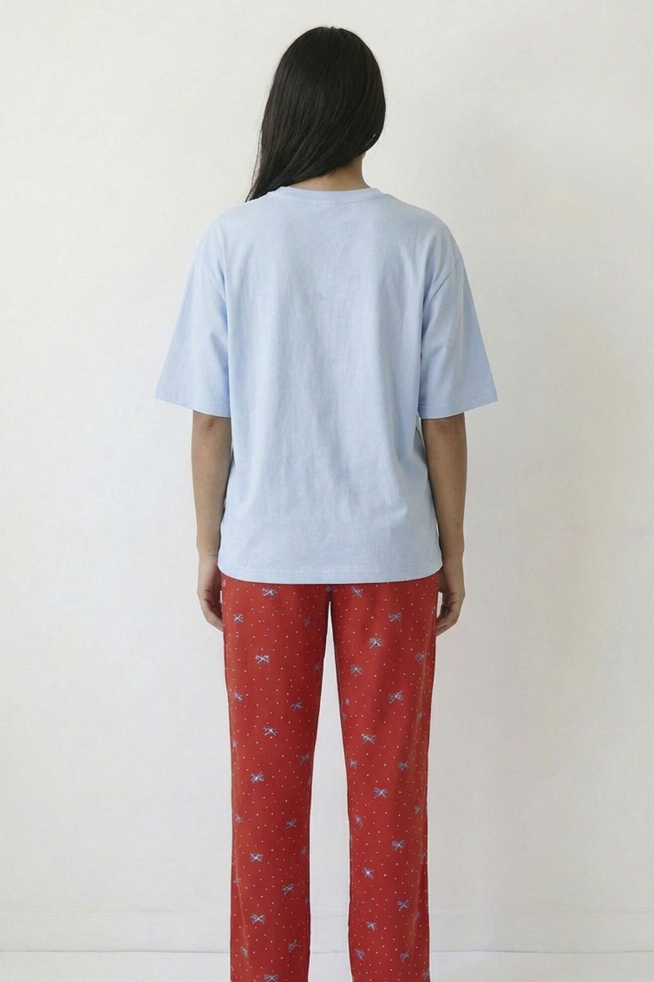 Blue Ribbon Linen Pajama