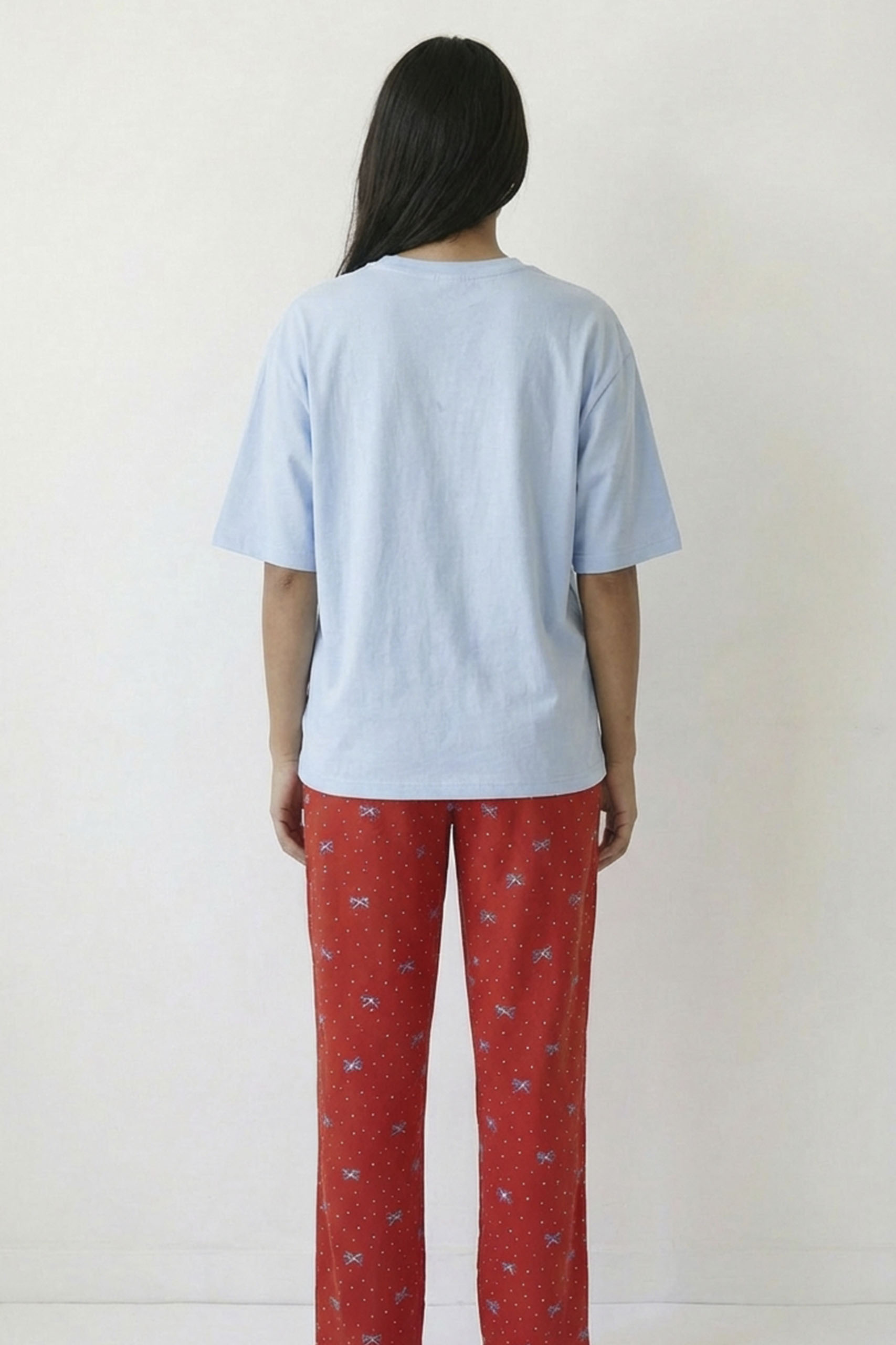 Blue Ribbon Linen Pajama - Image 3