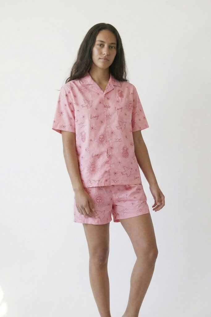 Pink Dreams Linen Pajama