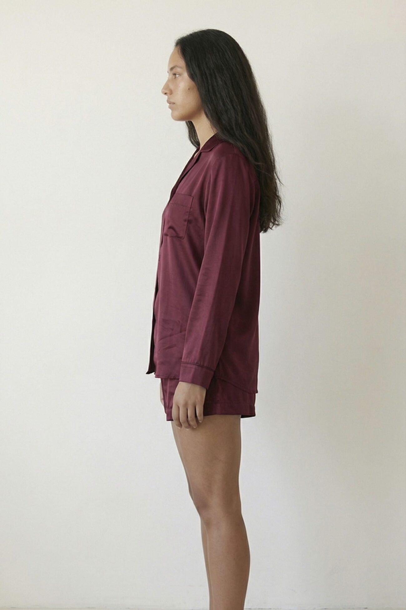 Plain Red Satin Pajama