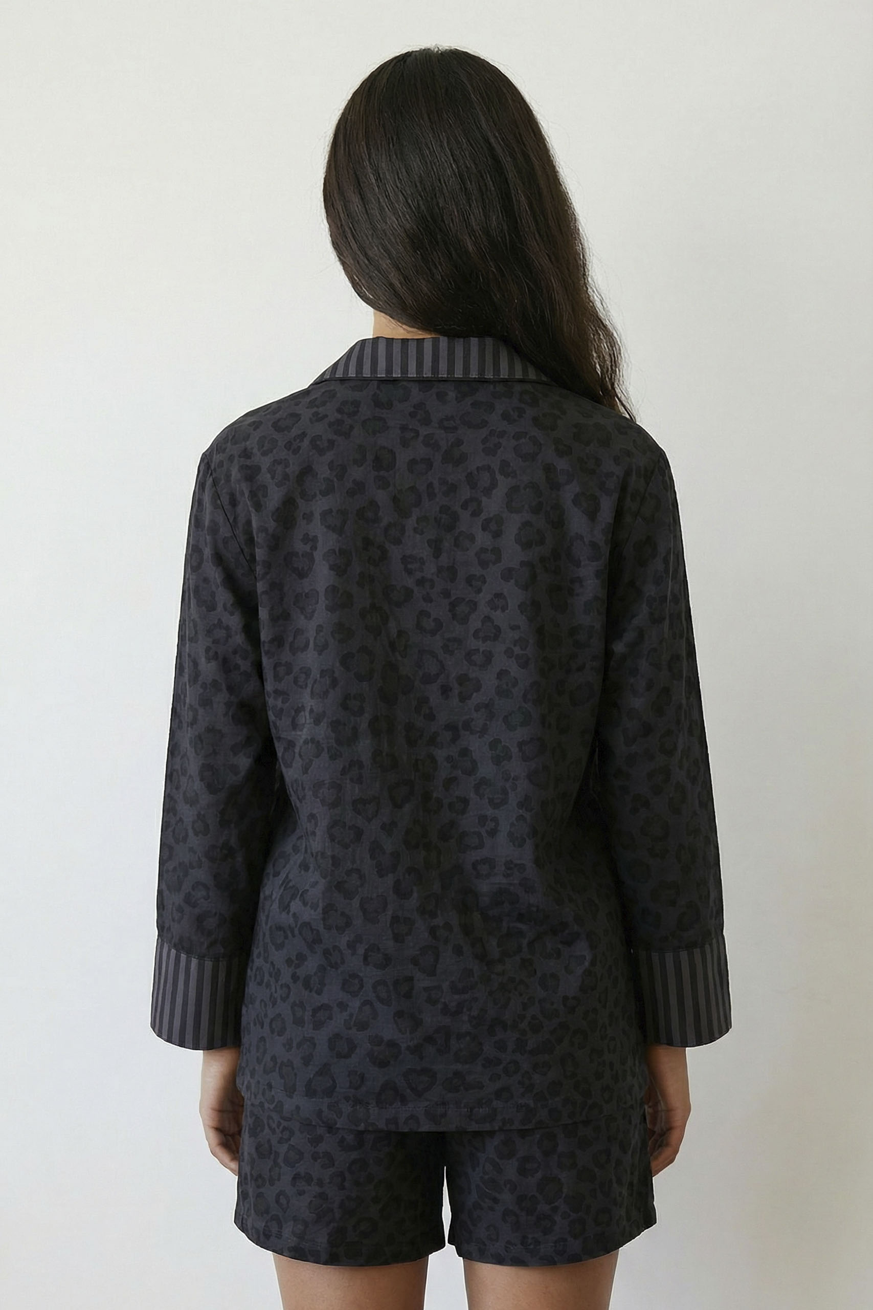 Black Leo Linen Pajama - Image 3
