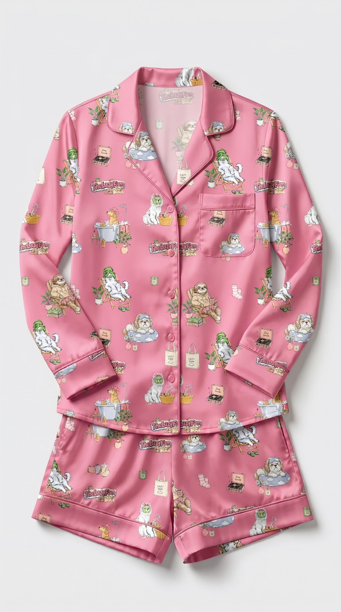 Lazy Land Satin Pajama - Image 2