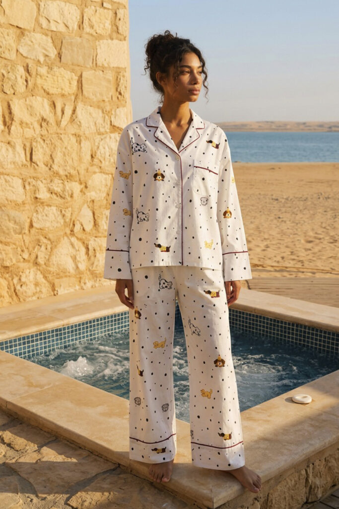 Tiny Tails Linen Pajama