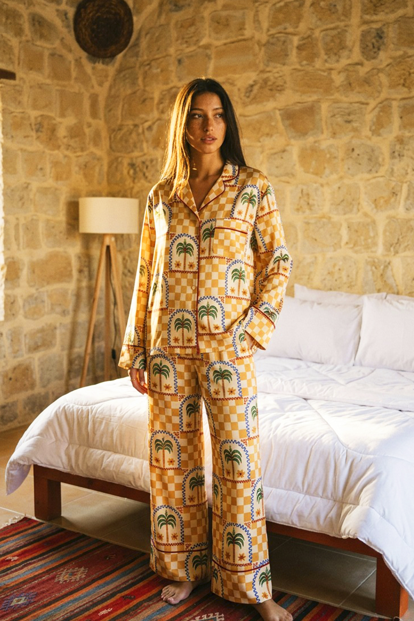 Desert Palm Linen Pajama