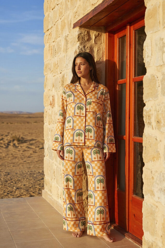 Desert Palm Linen Pajama
