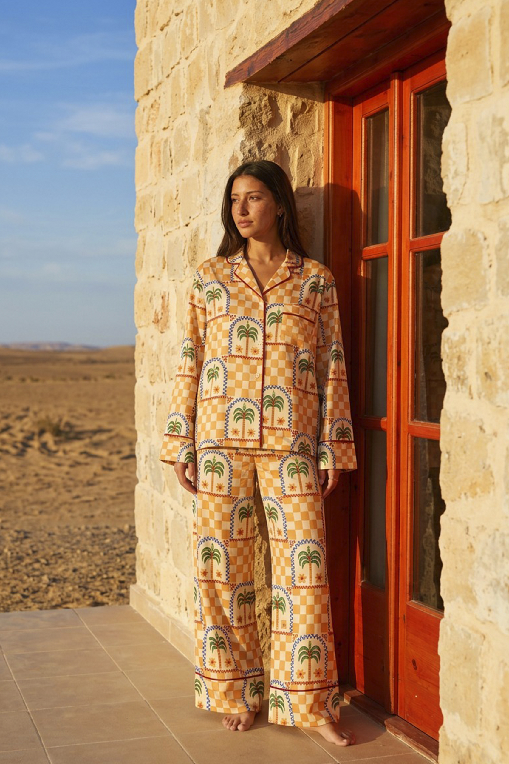 Desert Palm Linen Pajama - Image 2